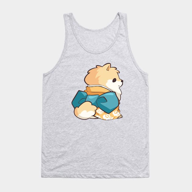 Kimono Pomeranian Tank Top by Bobblejot